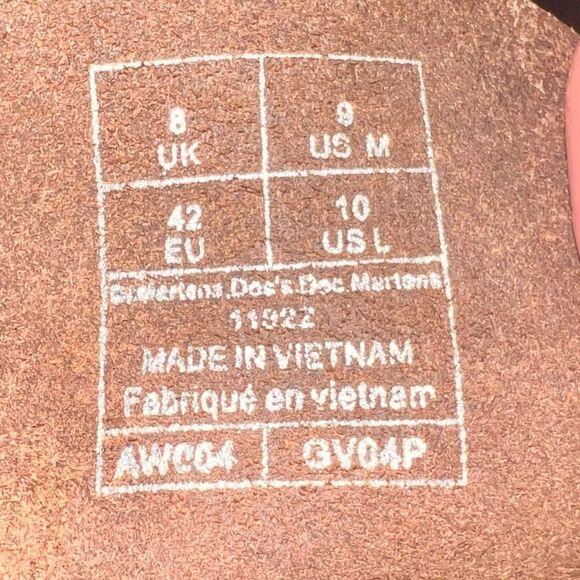 Dr. Martens 1460 Boots EUC Dark Brown Leather Men’s size 9 - Picture 6 of 6